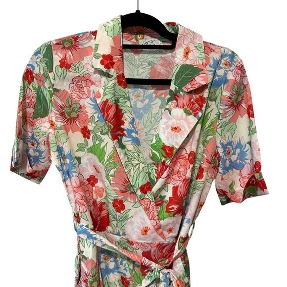 Revolve Anna Kay Kilyan Floral Wrap Front Jumpsuit - Picture 3 of 9